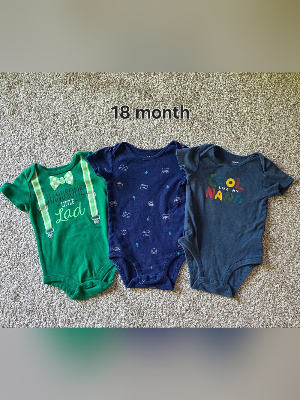 Baby Boy 18 Month And 24 Month Onesie Bundle